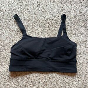 Lululemon adjustable steps sports bra size 8 black